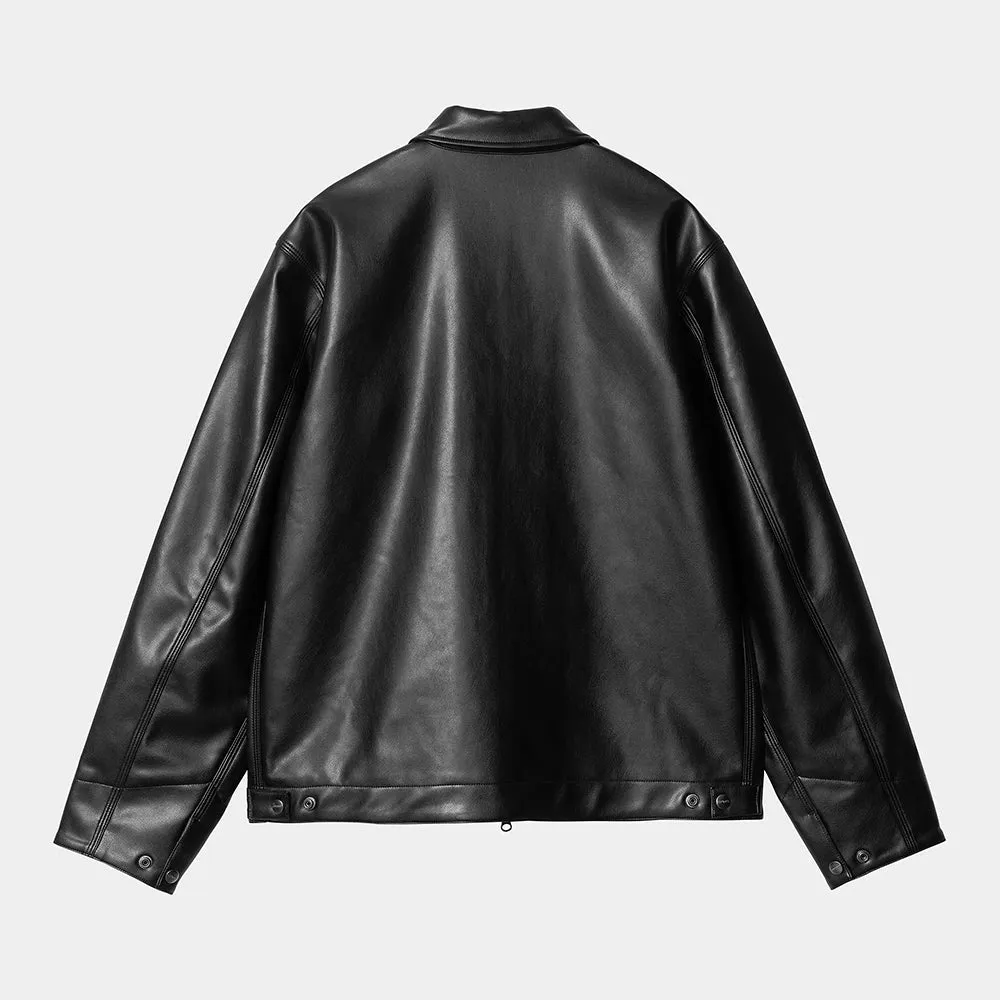 Carhartt WIP Detroit Jacke: Black (Kunstleder)