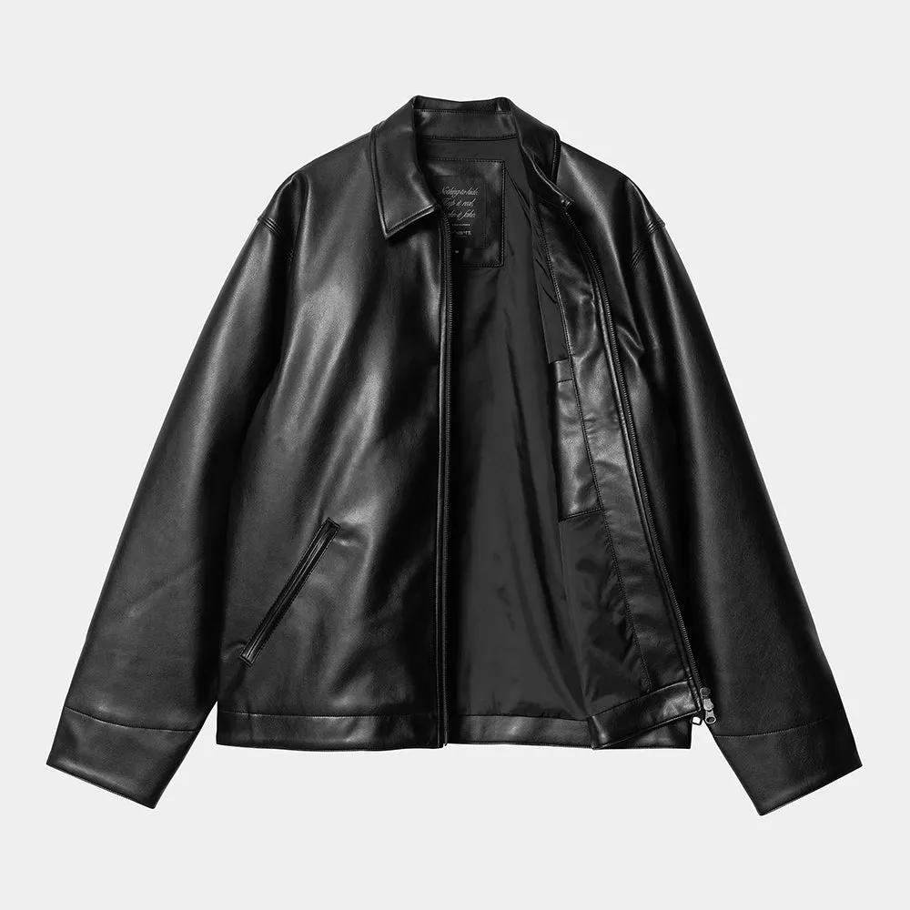 Carhartt WIP Detroit Jacke: Black (Kunstleder)