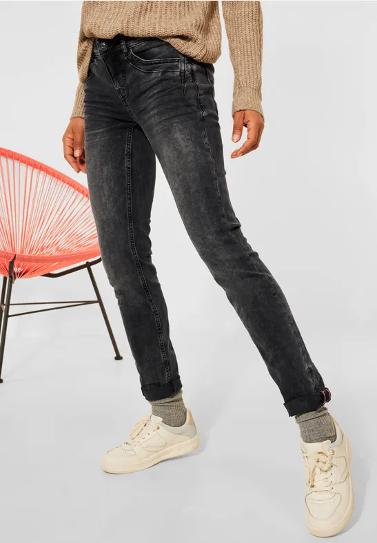Street One Casual Fit Jeans in black  - Style JANE