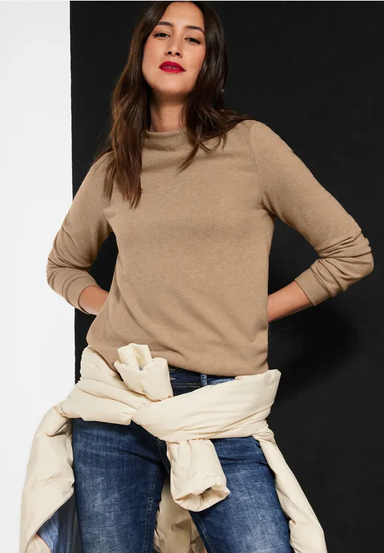 Street One Langarmshirt mit Stehkragen  - Style LENA